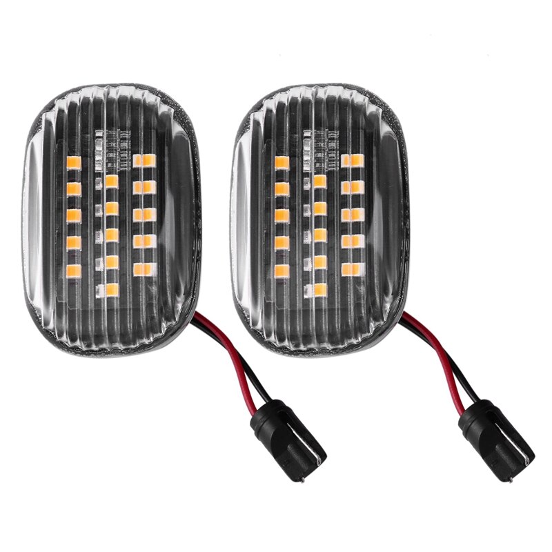 Running Water Turn Signal Fender Side Marker Indicator Lamp with White for Toyota Supra JZA80 81730-05041: Default Title