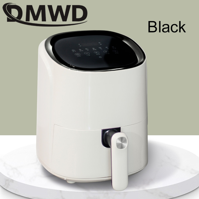 DMWD 4.5L Electric Fryer Multi-Functional Healthy Food Cooker Timer Oven Low Fat Oil Free Chicken Grilling Deep Fryer: Default Title