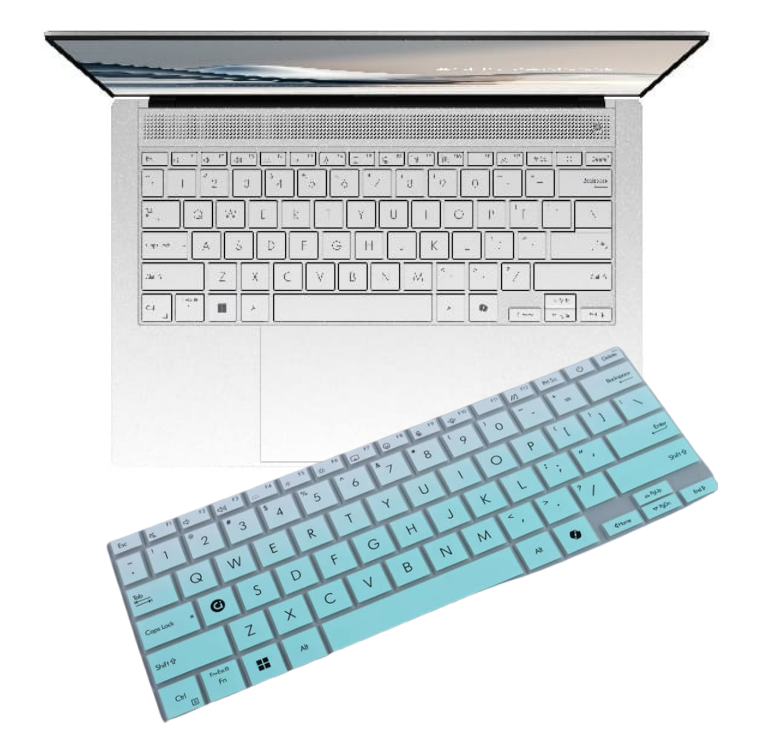 Silicone Laptop Keyboard Cover Skin Protector For ASUS Zenbook A14 OLED UX3407 UX3407Q UX3407QA UX 3407 QA 14 inch