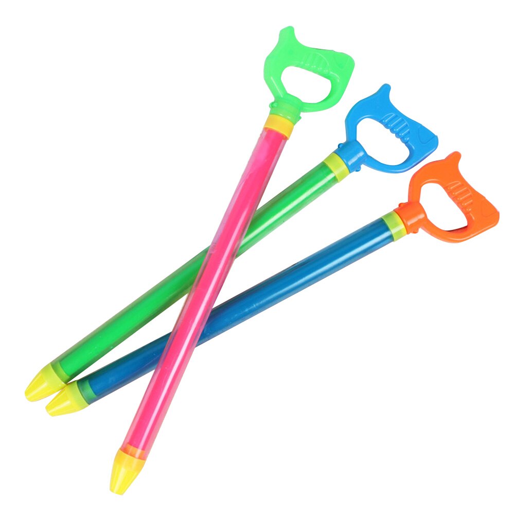 3 stuks/set rekbare zomer willekeurige kleur interactief kinderspeelgoed driftspeelgoed duurzame squirt soakers enkele pijp waterblaster