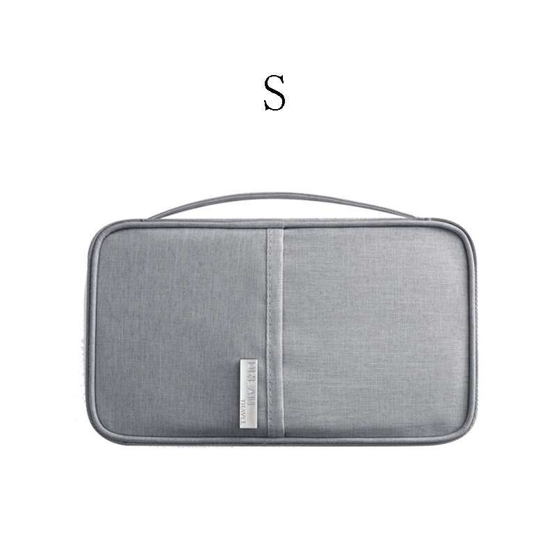 RHXFXTL Brand Passport Covers Holder Card Package Credit Card Holder Wallet Organizer Travel accessories Document bag cardholder: gray S