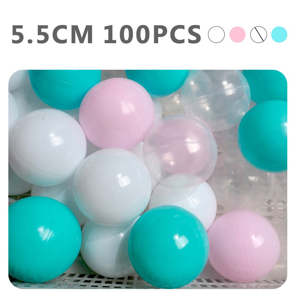 100pcs Baby Size Mix Color Plastic Pit Balls Safe Kids Pastel Multi Colorful Combination Mixed Play Ball Pack Pool Soft Toy: WJ3254F