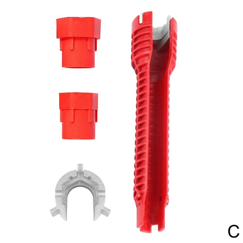 8 in 1 Plumbing Wrench Multifunctional English Key Flume Wrench Set Anti-slip Kitchen Sink Key Repair Wrench Plumbing Wrench Set: G