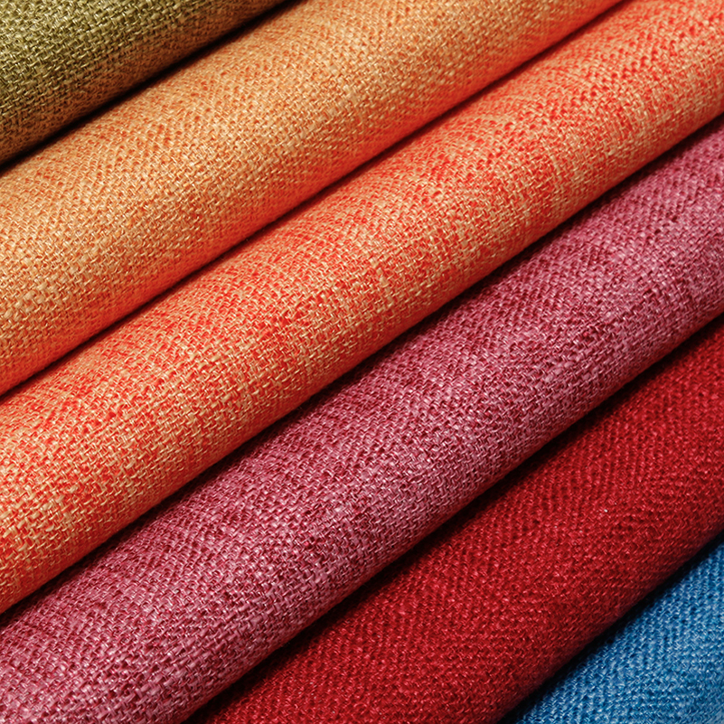 Tela textil de lino orgánico grueso y grueso, punto de cruz Natural, telas para tapicería de muebles de sofá, decoración por metros