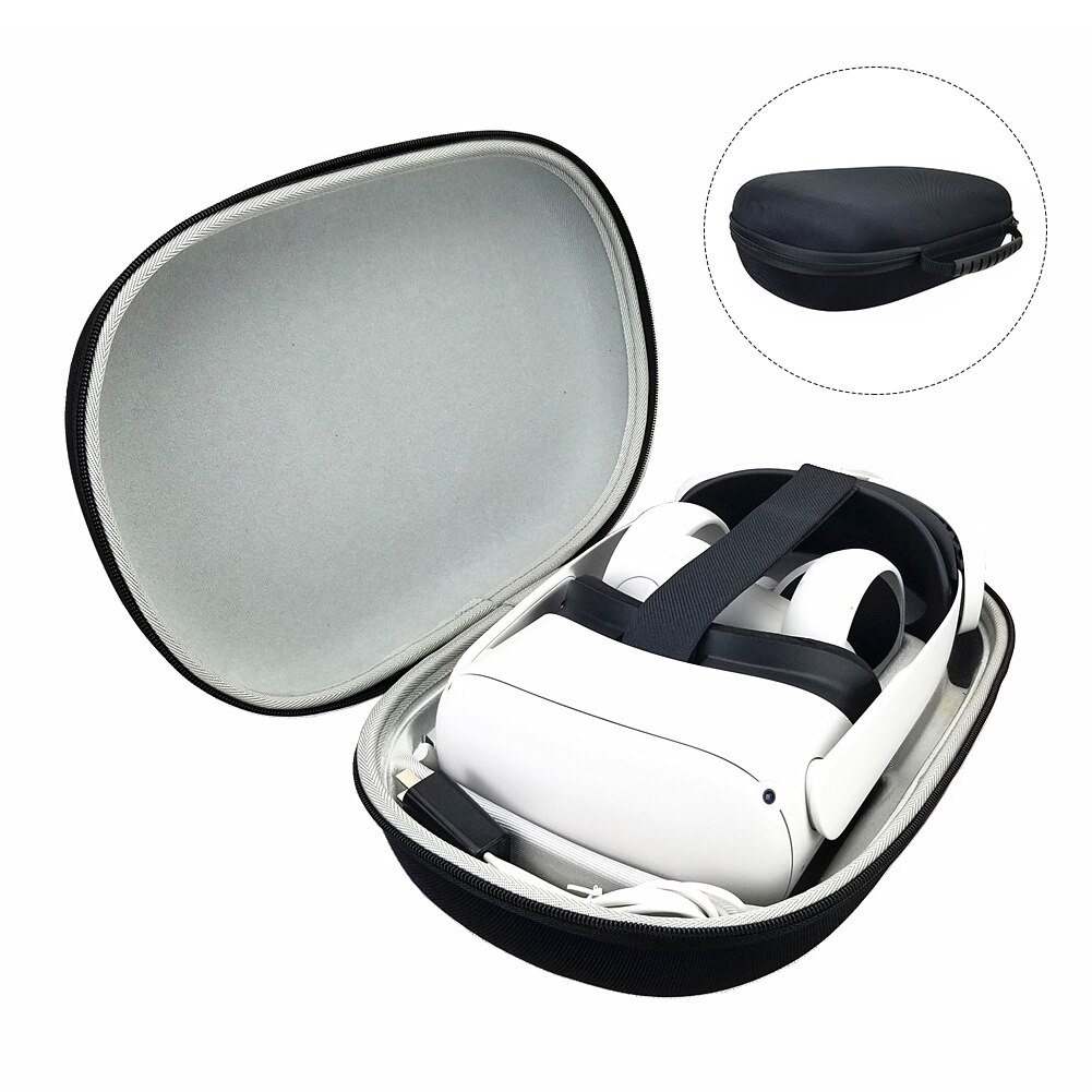 Aufbewahrungstasche, kratzfest, ersatz-vr-headset-zubehör, leichte tragetasche aus oxford-gewebe für oculus quest 2