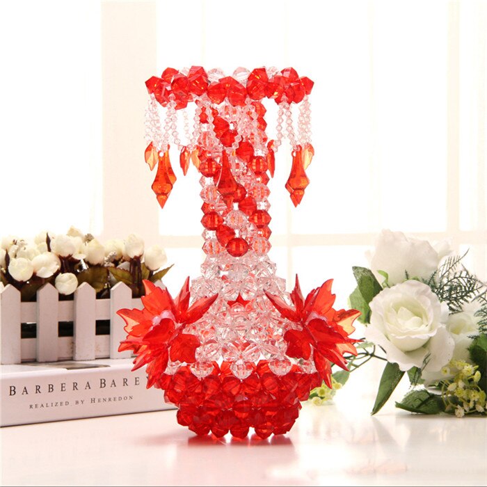 DIY handmade Flower Vase Acrylic Pendant Bottle Decoration Bedroom Living Room Home Decoration Crafts: A