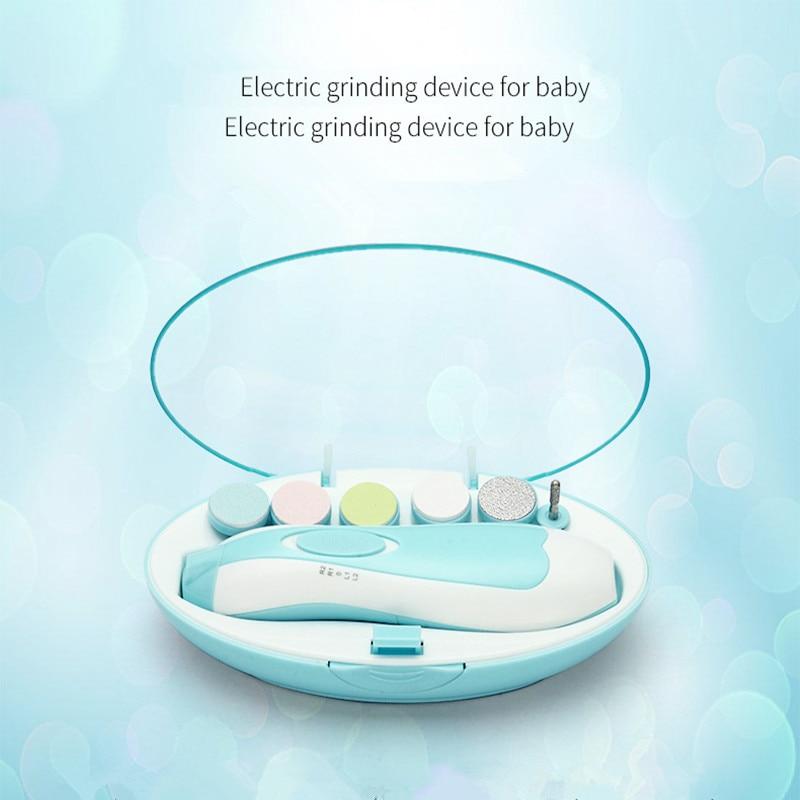 6 in 1 Elektrische Nagel Haarschneidemaschine Cutter Baby Nagel Trimmer Manikübetreffend Pedikübetreffend Haarschneidemaschine Cutter Schere freundlicher Kleinkind Babys Nagel Werkzeuge