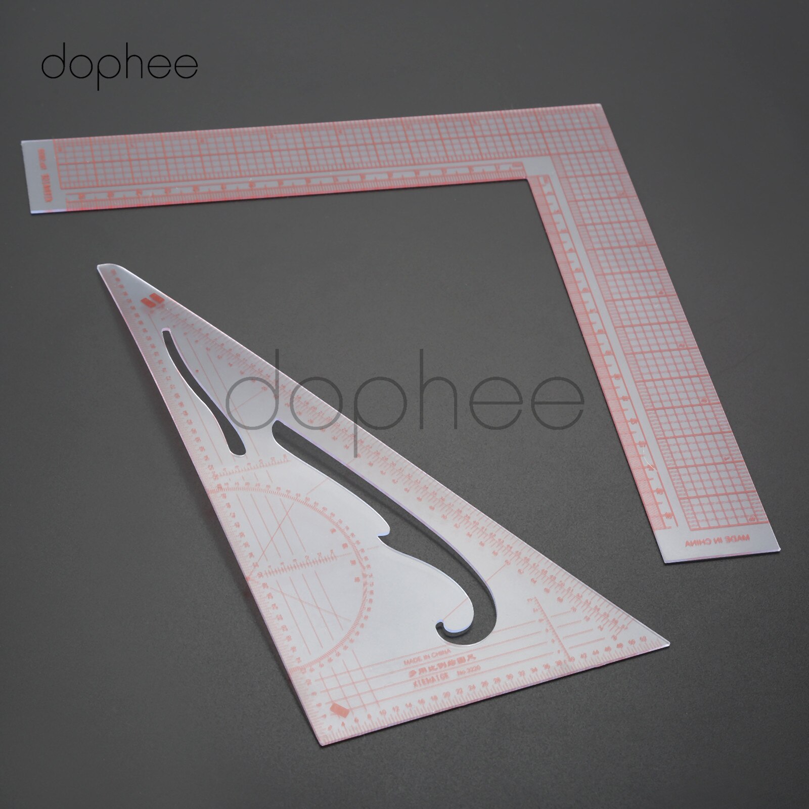 Dophee 1 stks Multi-stijl Naaien Patchwork Heerser Franse Curve Metrische Liniaal Voor DIY Kleermaker Naaien Dressmaking