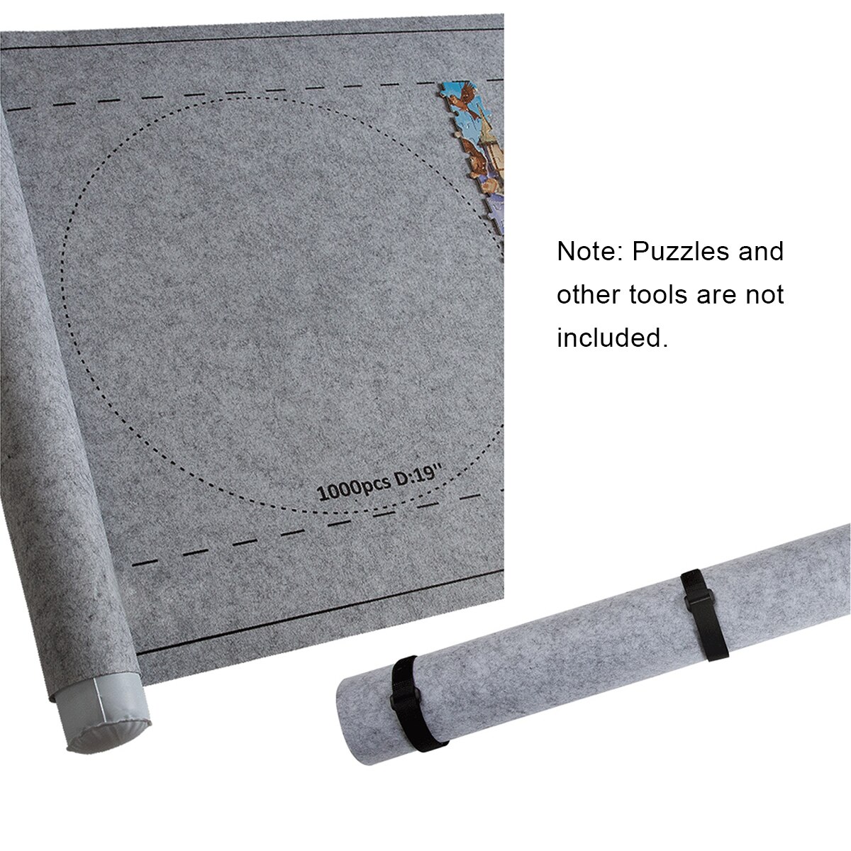 A esteira profissional do quebra-cabeça rola acima a placa da esteira de feltro para o material favorável ao meio ambiente do armazenamento do enigma para até 3000 peças quebra-cabeças