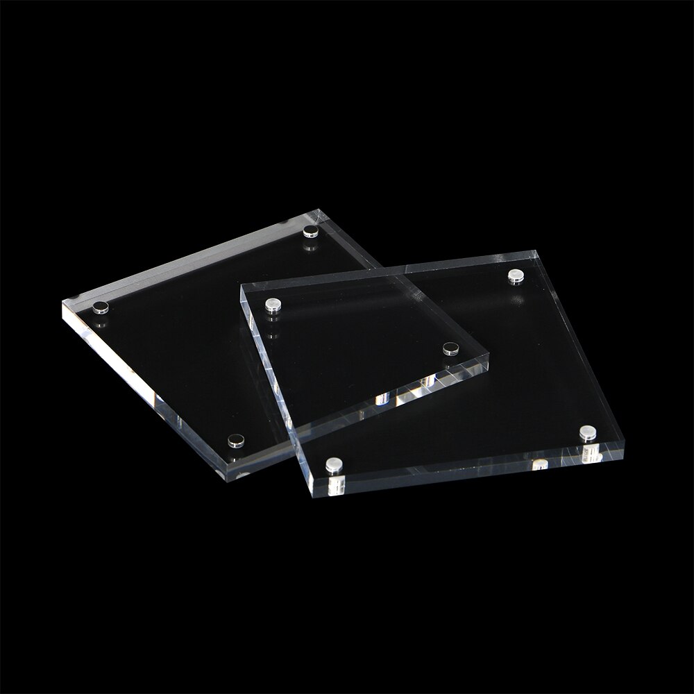 Transparent Square Photo Frame Blank Acrylic Block Frame ,120x120mm,135x135mm,150x150mm,24mm Thickness Acrylic Picture Holder