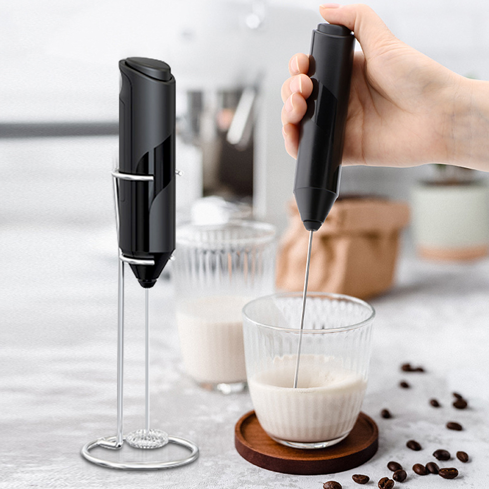 Elektrischer Milchaufschäumer, Schaumbereiter, Mixer für Kaffee, elektrischer tragbarer Schneebesen, Getränkemixer, Mini-Schaumbereiter, Aufschäumen, batteriebetrieben