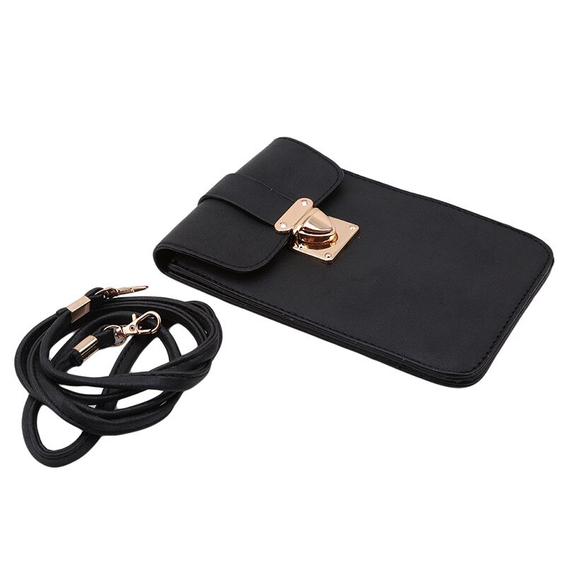 Women's multi-function Coin Purse Brand Ladies Small Handbag Bag Shoulder Bag Mobile Phone Bag: black