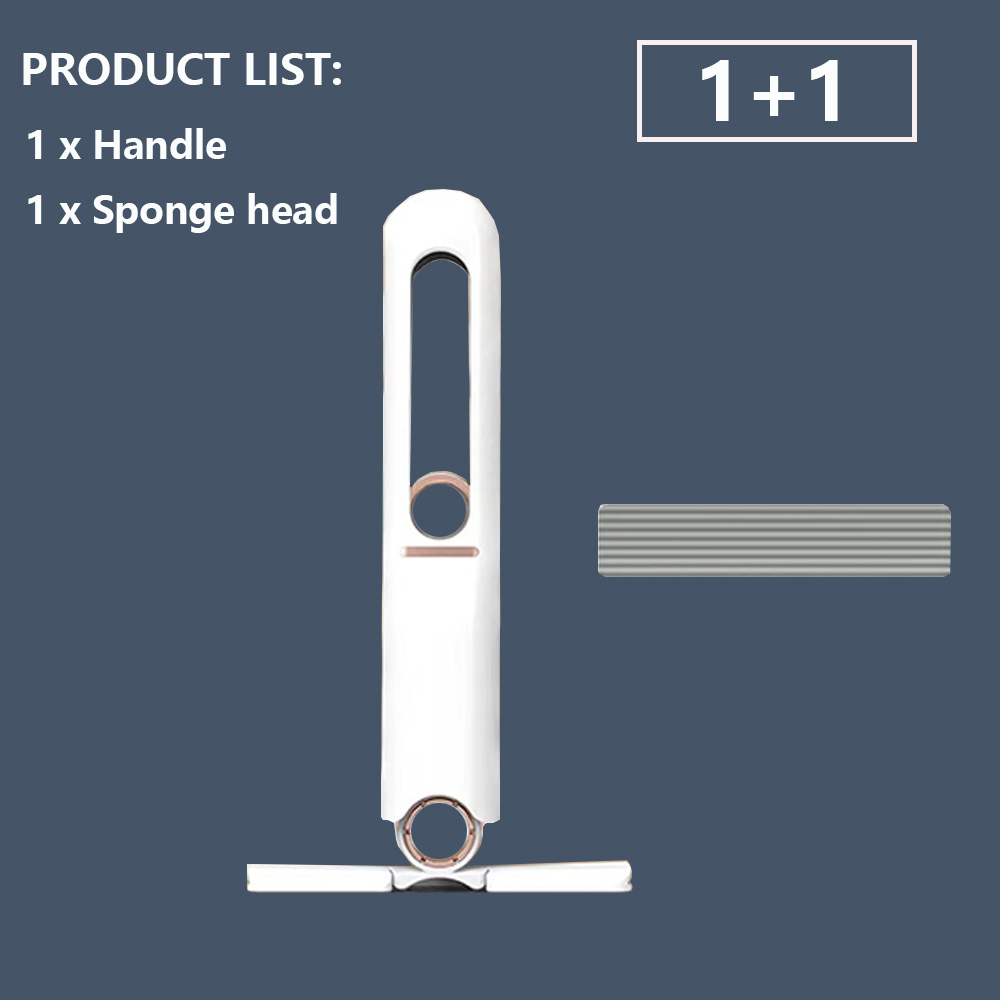 2-24Pcs Mini Mop Squeeze Mini Mop Folding Home Cleaning Mops with Self-squeezing Floor Washing Mops Desk Kitchen Car Clean Tools: Red