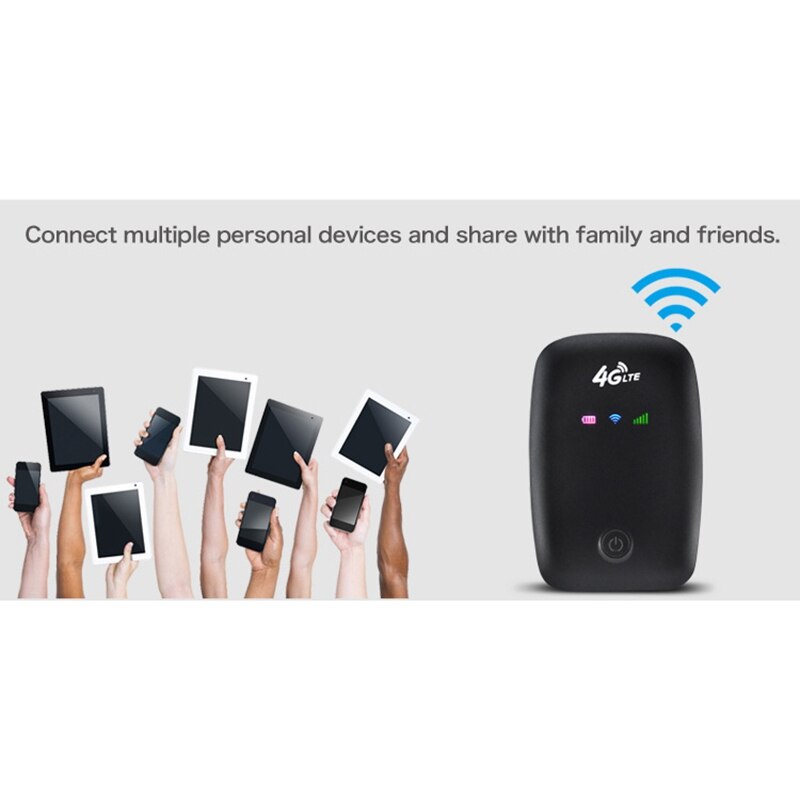 4G LTE MiFi Router portátil MiFi 150Mbps móvil 2100MAh WiFi Hotspot coche wi-fi Router con tarjeta Sim ranura