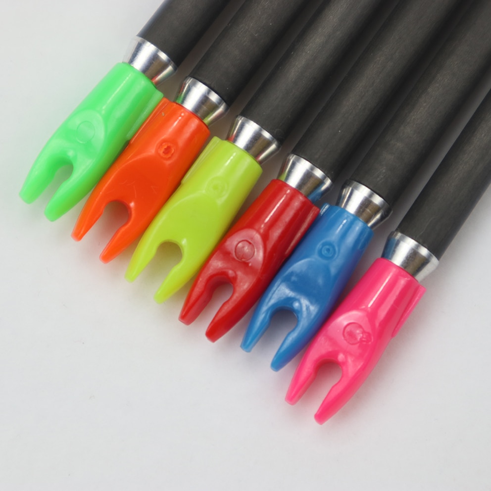 36pcs Arrow Pin Nocks Arrow Nock +Aluminum Pin For 4.2 mm 6.2 mm Carbon Arrow Shaft DIY Archery Accessories