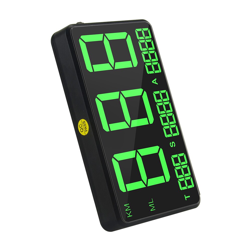 Digital bil gps speedometer  c80 green screen speed display  c80 højde display til bil lastbiler motorcykel head up display bil