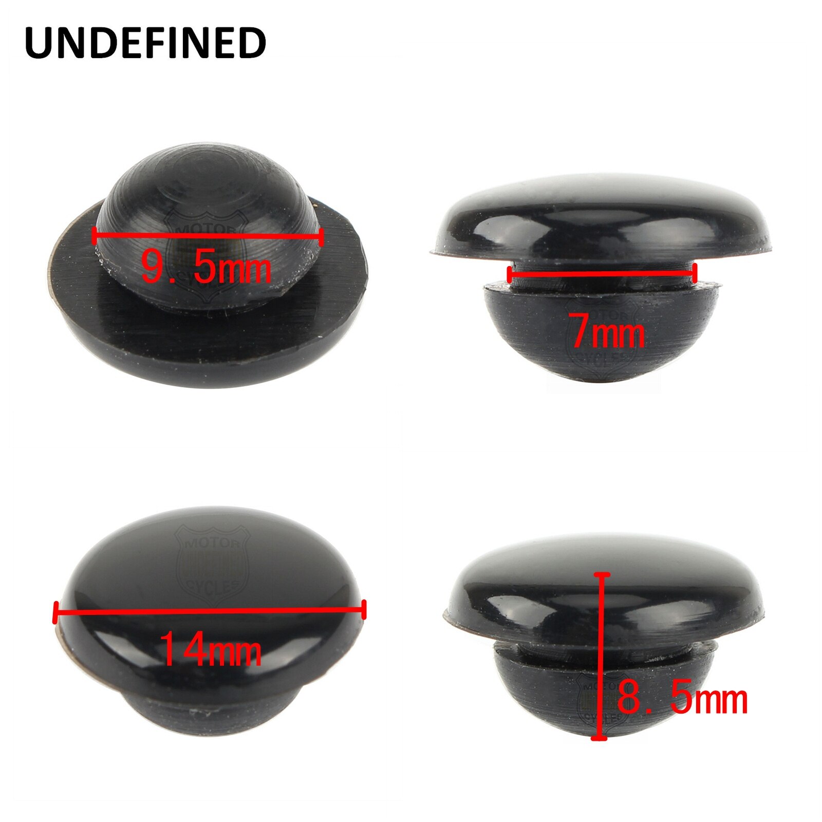 10 Pcs Motorbike Onderdelen Rubber Insert Pads Skidproof Pad Voor Harley Touring Zwart Cut Floorboards 1986