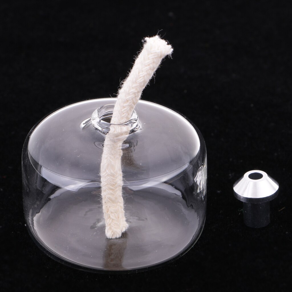 35ml Clear Glass Alcohol Lamp with Wick for Stirling Engine Heating Tools Accessories