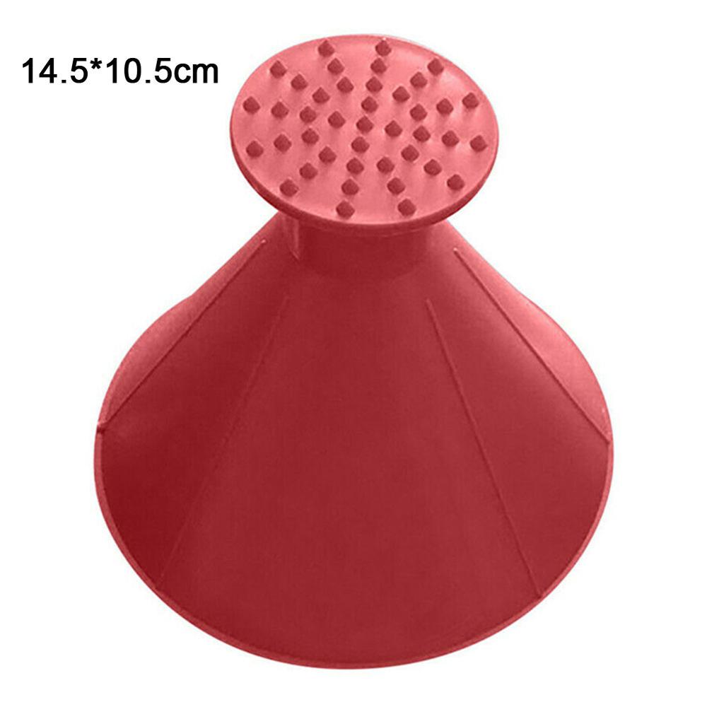 Auto Car Magic Window Windshield Car Ice Scraper Shaped Funnel Snow Remover Deicer Cone Deicing Tool Scraping: 1pc Red