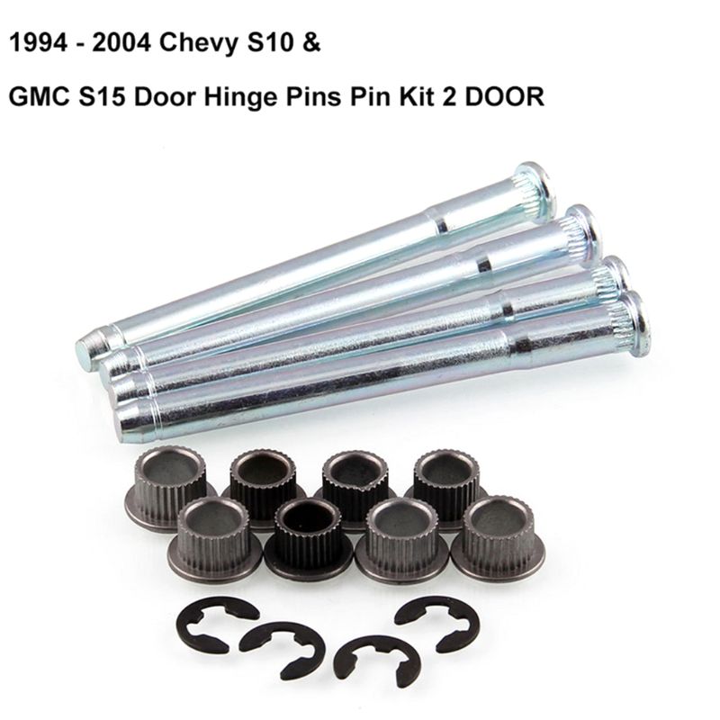 Door Hinge Pins and Bushing Kit 2 DOOR for 1994 - 2004 Chevy S10 & GMC S15 X6HF