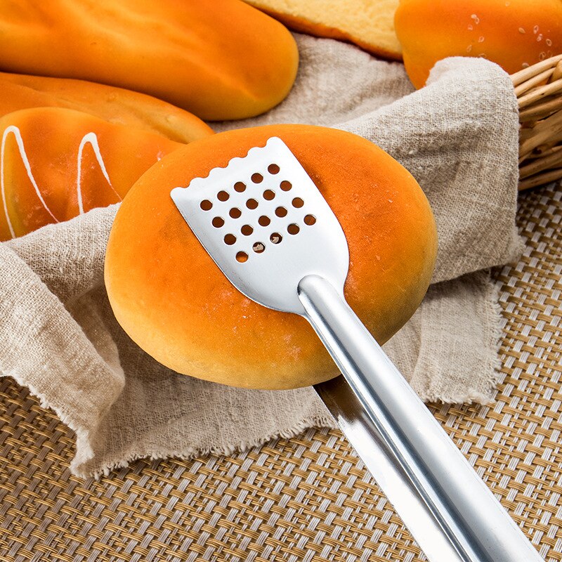 Stor / liten bbq kjøkkenverktøy tang rustfritt stål buffet matlaging klips salat brød kamskjell mat toogs klemmer