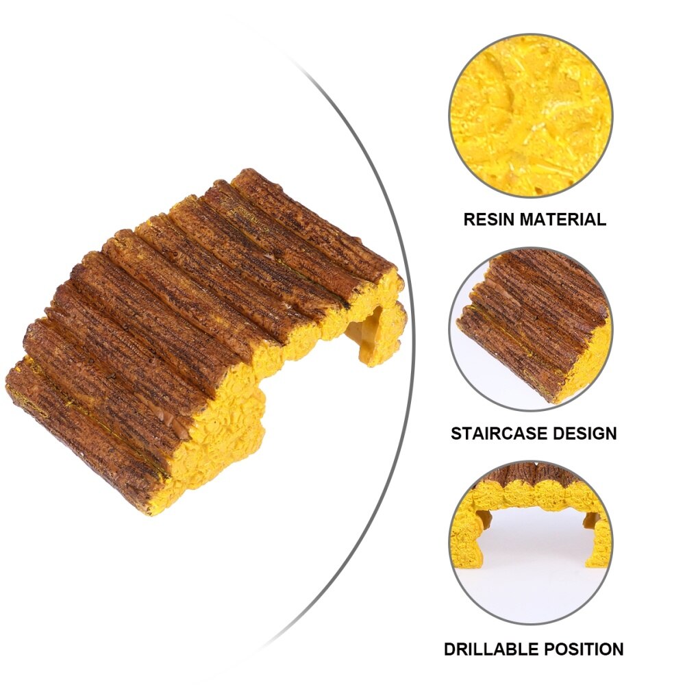 1pc Useful Durable Turtle Tank Decoration Fish Tank Landscape Turtle Terrace Climbing Platform for Aquarium Fish Tank