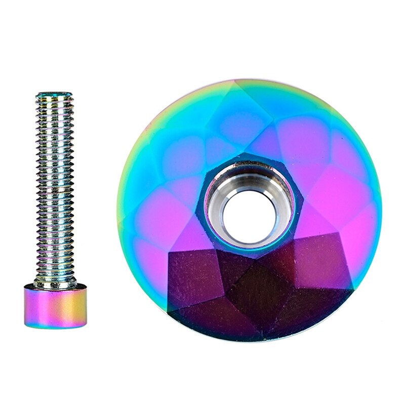 Bicycle Headset Cap MTB Road Bike Stem Headset Top Cap Cover With Screw For 28.6Mm Fork Head Tube: Bruin