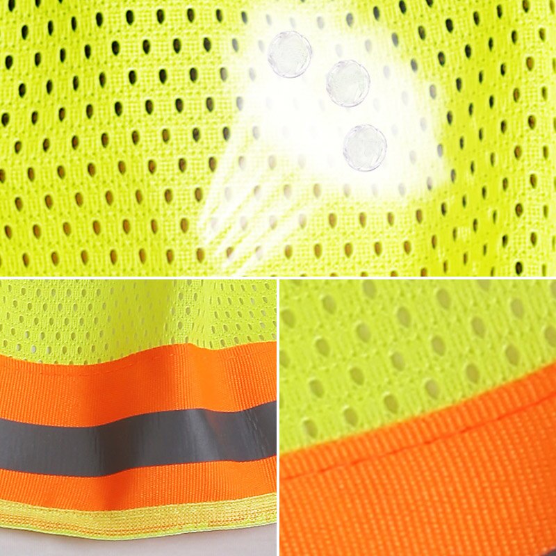 Hjelm solskærm halsskærm reflekterende stribe mesh åndbar hals solskærm til sikkerhedshjelme (hjelm medfølger ikke)