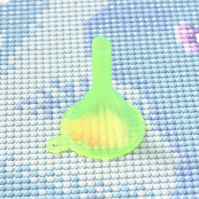 Outil de peinture diamant à entonnoir inversé, en plastique divisé, bricolage, pratique, 1 pièce