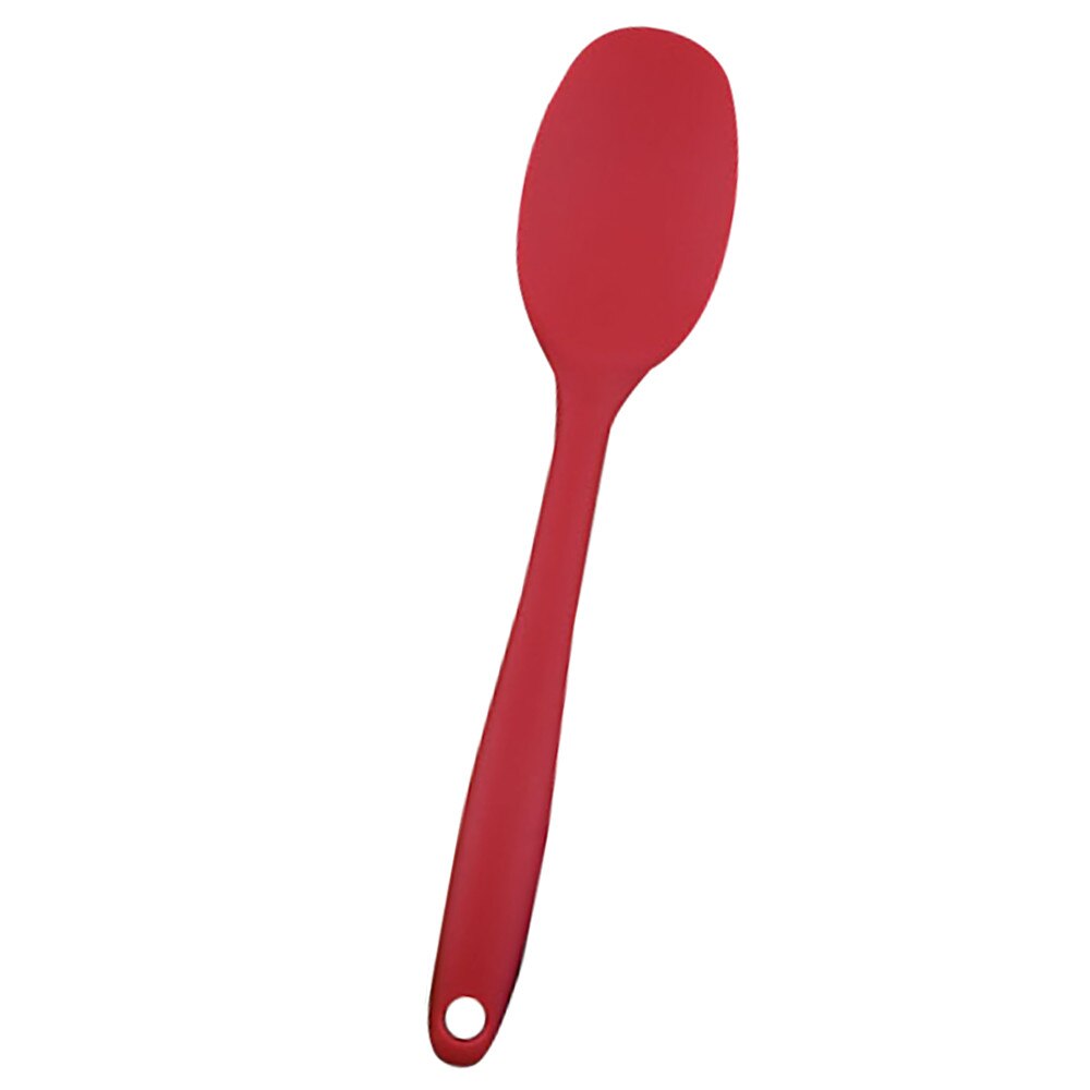 Kruiderij Gebruiksvoorwerp Koffie Lepel Kids Ijs Servies Tool Silicone Keuken Bakvormen Utencil Lepels En Scoop Koken Gereedschap: Red