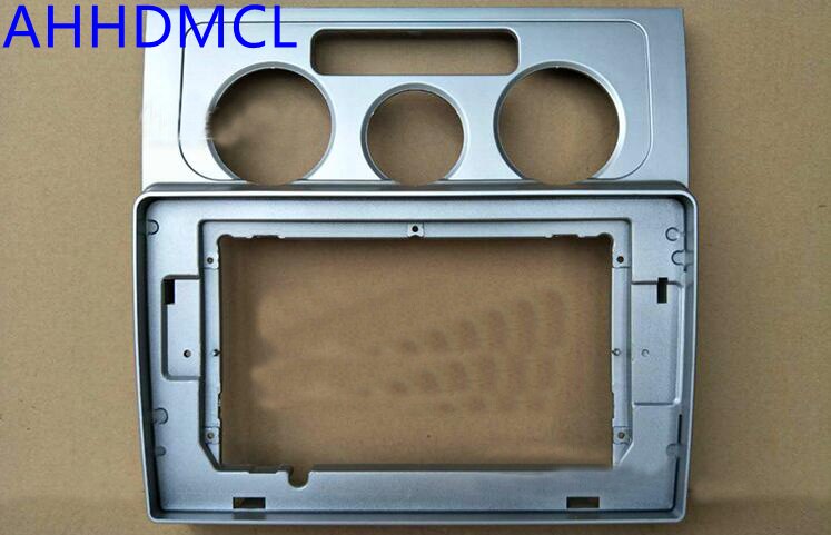 Kit de marco para salpicadero de navegación Fascia para coche, para reproductor Multimedia Universal Android de 10 "~ 10,2" para Touran 2004 2005 2006 ~: 06-08 man. ac editi.