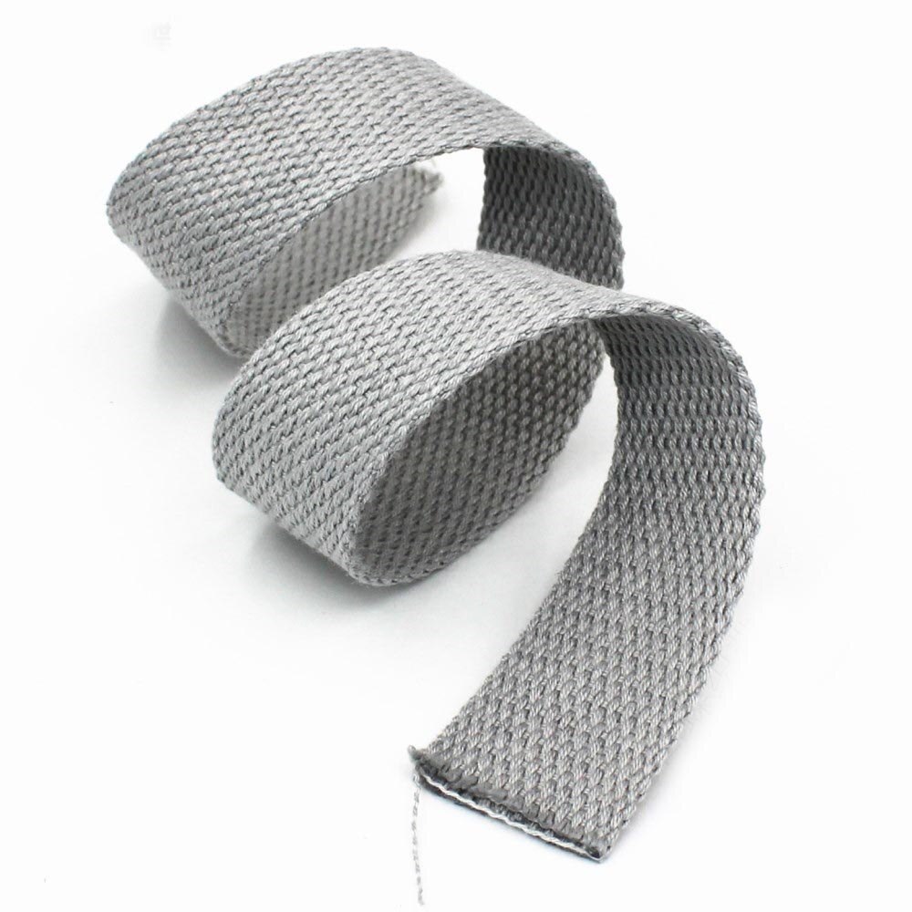 8 jardów 25mm 1.5mm gruba poliestrowa taśma bawełniana taśma plecak płócienny wstążki do ubrania DIY etykiety akcesoria do szycia dekoracji: Gray
