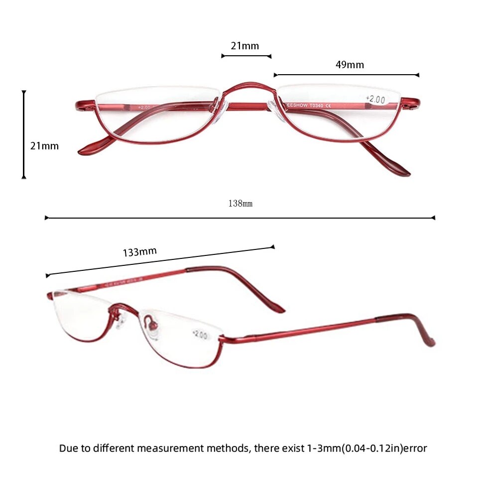 NONOR Halb Rahmen Metall Lesebrille Männer Presbyopie Brille Halb Rand Frauen Brille unisex Brillen Männer Lesebrille 1,5