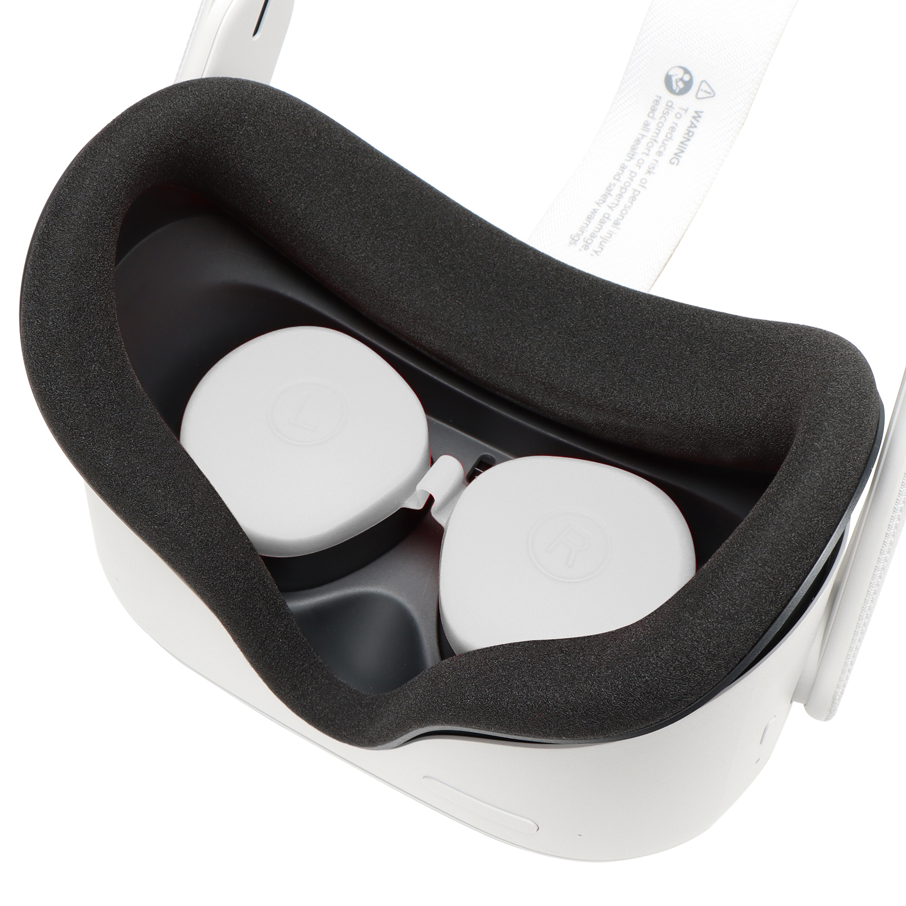 Lens Beschermhoes Voor Oculus Quest 2 Siliconen Cap: WHITE