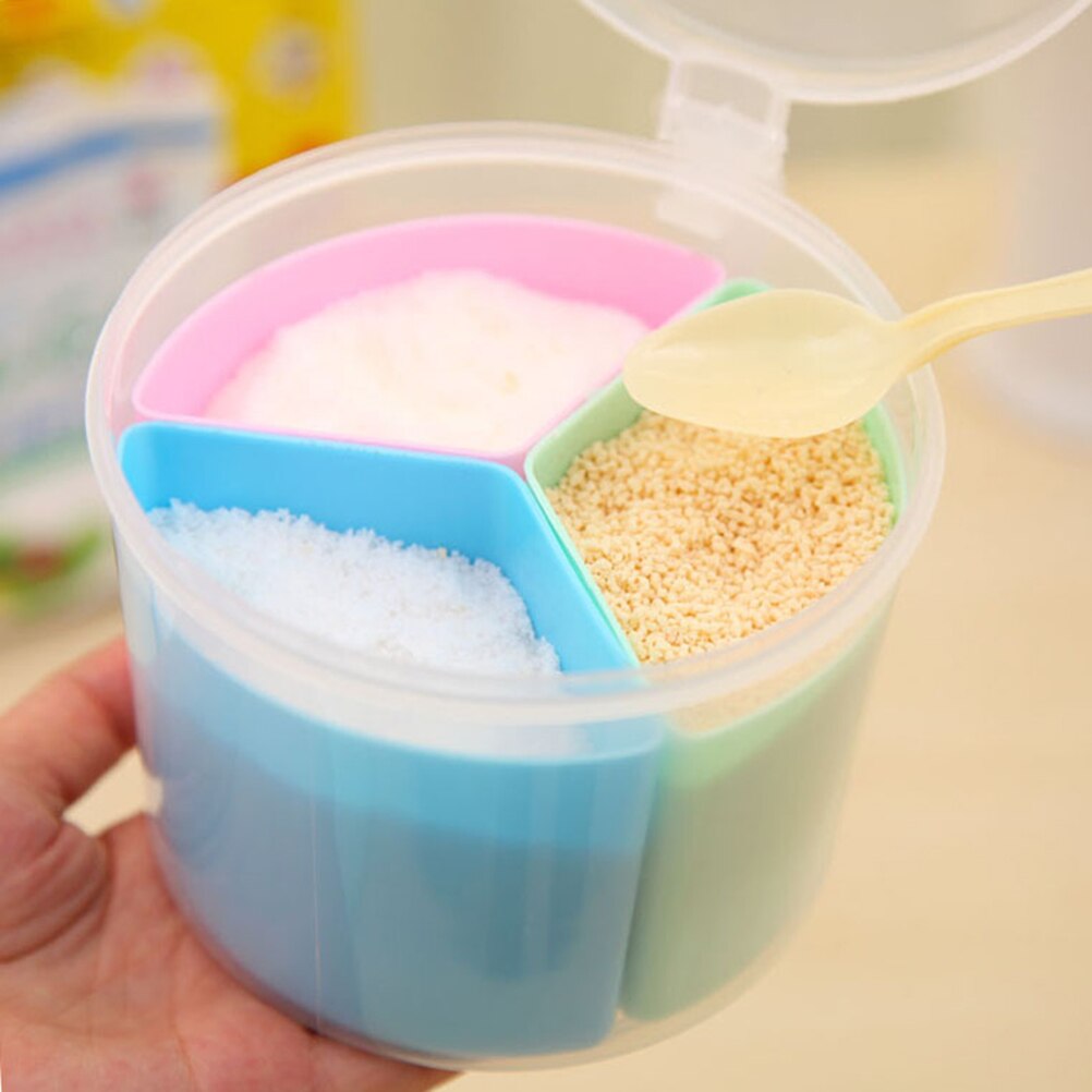 Plast uppdelad krydda låda kök krydda burk krydda låda sockerburk salt burk kök tillbehör