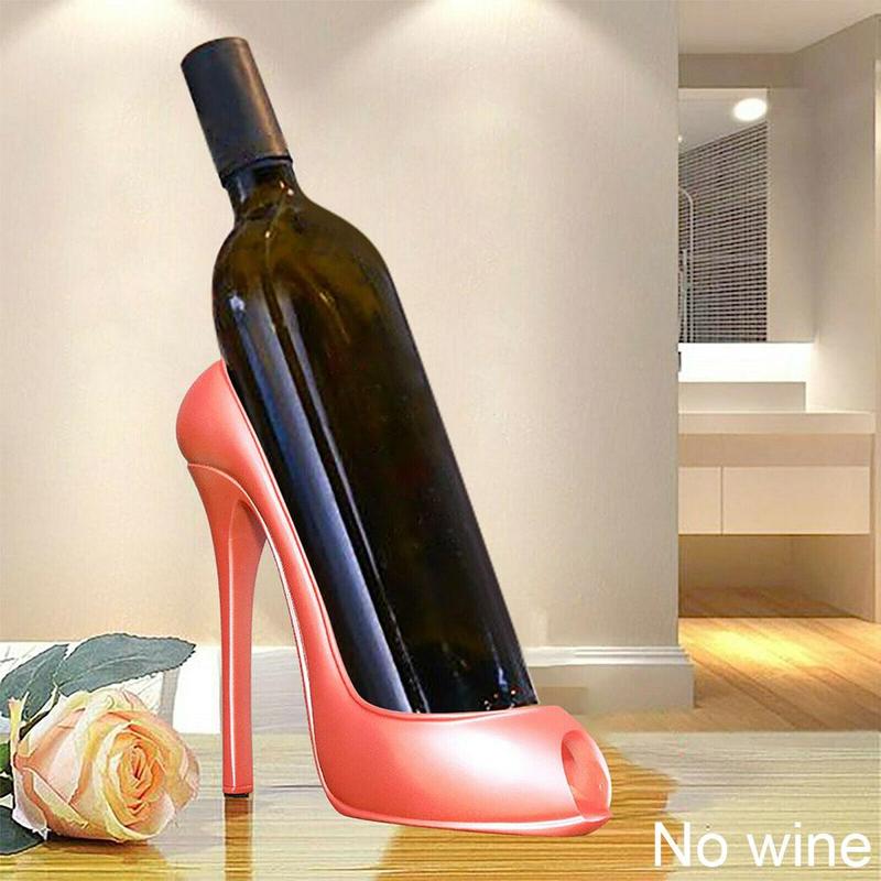 Creatieve Hoge Hakken Wijnrek Schoen Fles Houder Opslag Bruiloft Decoratie Ornamenten Decor Keuken Festival Party Z9G5