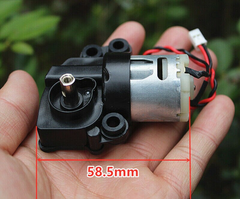 Micro 7-Type Turbo Wormwiel Motor Dc 6V-12V 120Rpm Trage Snelheid Schroefdraad