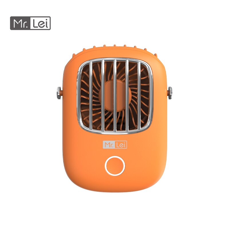 Mr.Lei – Mini ventilateur Portable de cou suspendu, refroidisseur d'air de poche, 1800mAh, mains libres, chargeur USB, pour téléphone, été