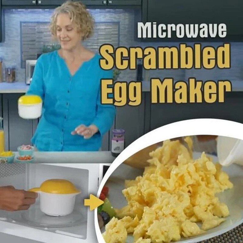 Snelle Magnetron Scrambled Ei Maker Shake Een Ei Gestoomde Ei Koken Gereedschap Onderweg Keuken Accessoires Gezien Op tv