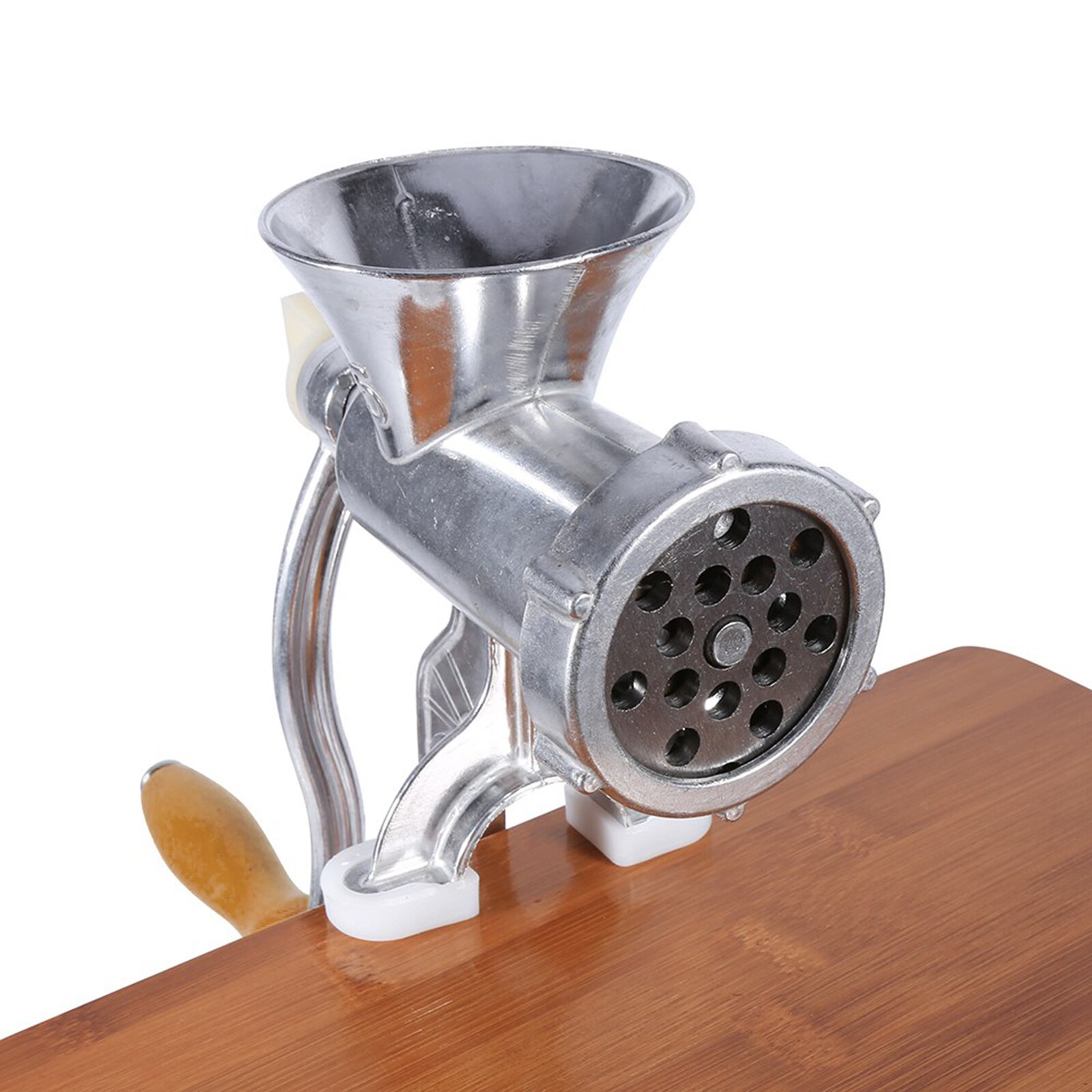 Aluminium Alloy Hand Operate Manual Meat Grinder Noodles Sausage Beef Mincer Table Kitchen Home Manual Tool