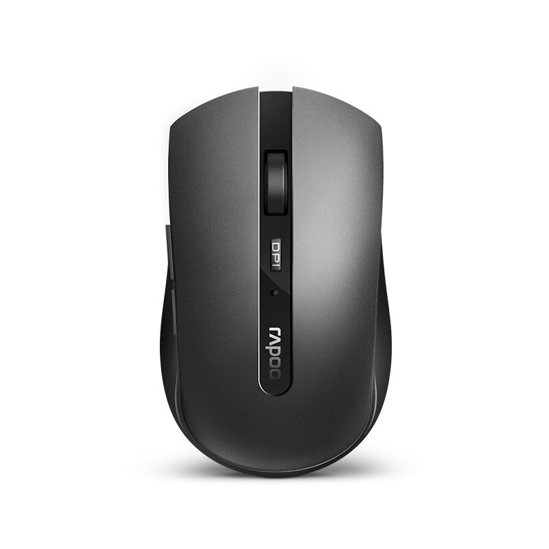 Rapoo – souris multimode sans fil 7200M, silencieuse, 1600DPI, Bluetooth 3.0/4.0 RF 2.4GHz, pour ordinateur portable: Silent Dark Gray