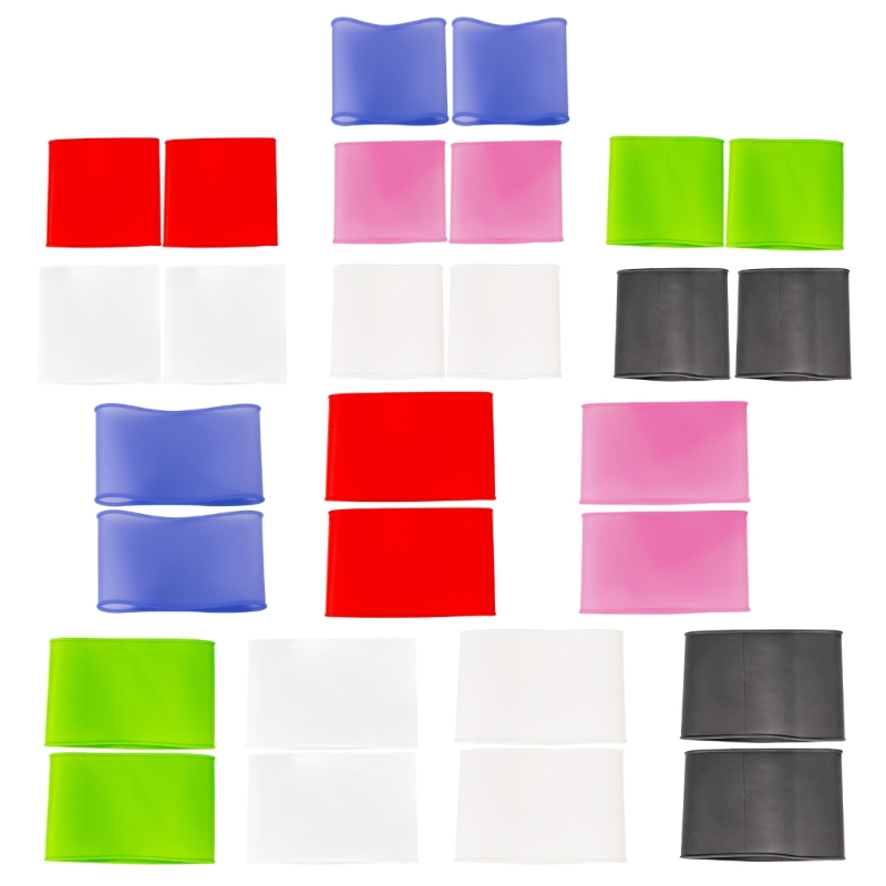 Silicone Football Leg Band Shin Pad Sleeves Slip Resistant Soccer Sock Holders Strap for Kid Adult Football Game