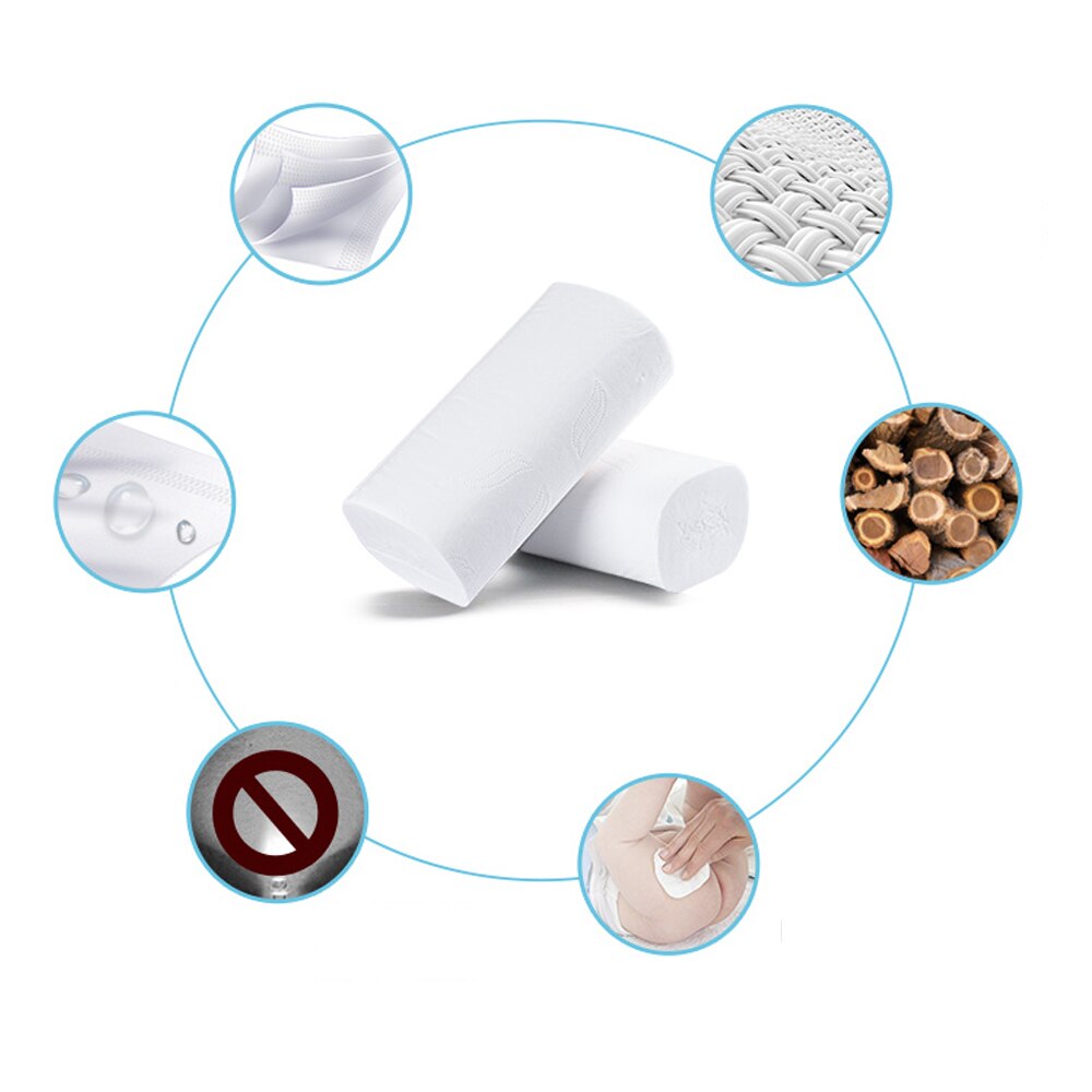 Hvidt toiletpapir toiletrulle tissuerulle papirhåndklæder serviet køkkenhåndklæde til hjemmekøkkentilbehør rengøringsværktøj