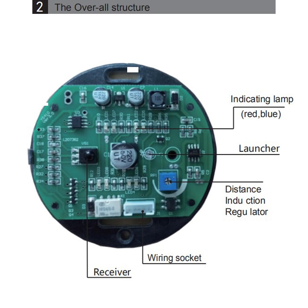 No Touch Exit Button Access Control Automatic Door Button Circular Touchless Door Release Switch IR Contactless Infrared 12V-36V