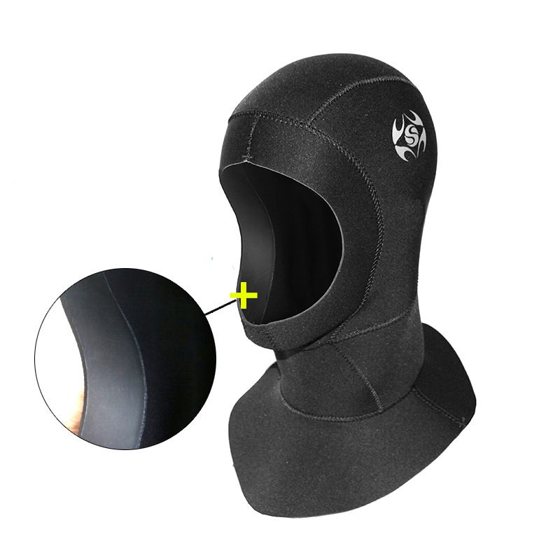 SLINX Men's Wetsuit Cap - 3mm Neoprene Diving Hood - Waterproof Warm Snorkel Cap