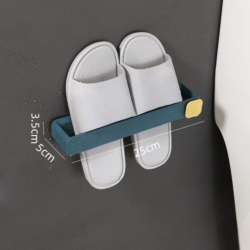 Slipper Gestell selbst klebendes Badezimmer einfacher Slipper Haken WC Drainage Gestell Zauberstab Schlafzimmer Aufbewahrung erschüttert Schuh Wäsche ständer: Rosa
