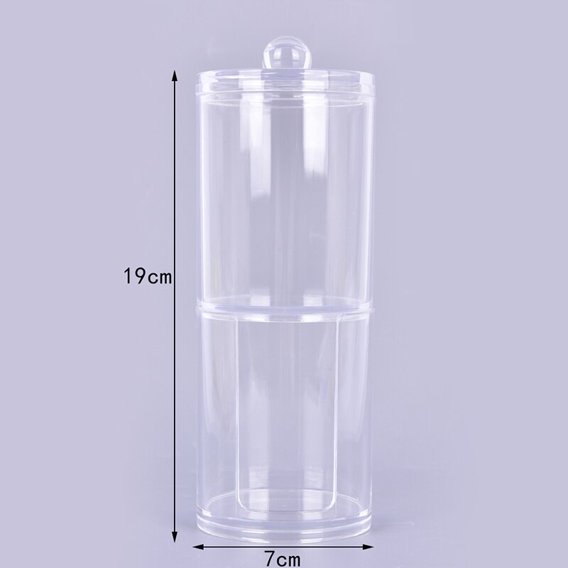 Acryl wattenstaafje make-up organizer opbergdoos draagbare container make-up wattenschijfjes houder cosmetica organizer