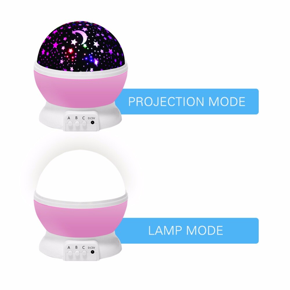 Roterende LED Nachtlampje Projector Sterrenhemel Star Master Kinderen Kids Baby Slaap Romantische LED USB Projector Lamp Xmas