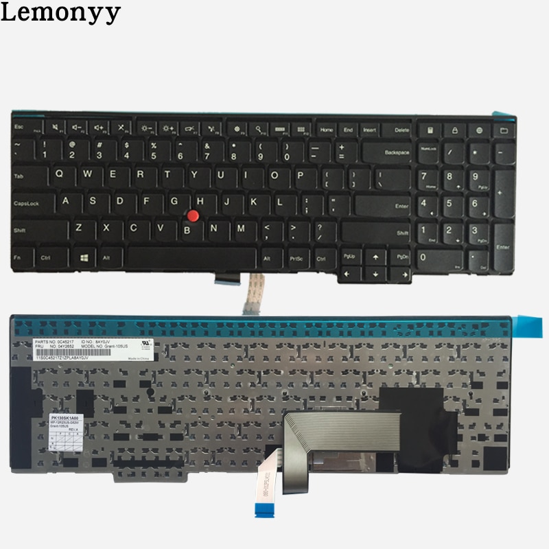 US keyboard for lenovo IBM Thinkpad E540 E545 E531 T540 T540P W540 W541 W550sseries US laptop Keyboard 04Y2426