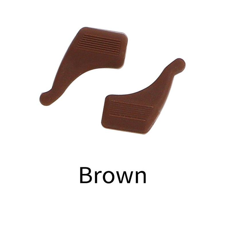 Anti Slip Silicone Glasses Ear Hooks For Kids And Adults Round Grips Eyeglasses Sports Temple Tips Soft Ear Hook: Auburn